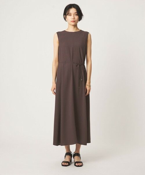green label relaxing / グリーンレーベル リラクシング ロング・マキシ丈ワンピース | ［size SHORTあり］ジョーゼット テント ワンピース マシンウォッシャブル 接触冷感 | 詳細12