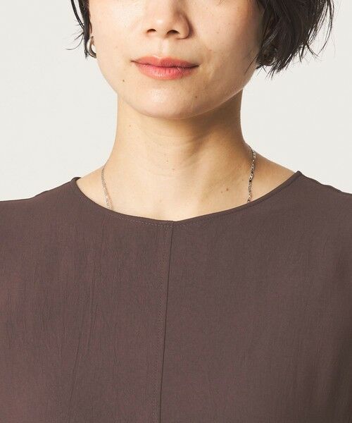 green label relaxing / グリーンレーベル リラクシング ロング・マキシ丈ワンピース | ［size SHORTあり］ジョーゼット テント ワンピース マシンウォッシャブル 接触冷感 | 詳細15
