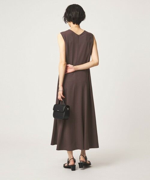 green label relaxing / グリーンレーベル リラクシング ロング・マキシ丈ワンピース | ［size SHORTあり］ジョーゼット テント ワンピース マシンウォッシャブル 接触冷感 | 詳細10
