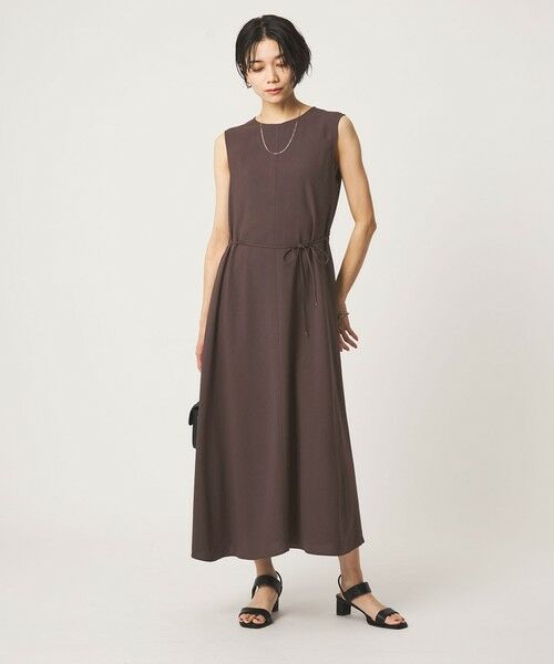 green label relaxing / グリーンレーベル リラクシング ロング・マキシ丈ワンピース | ［size SHORTあり］ジョーゼット テント ワンピース マシンウォッシャブル 接触冷感 | 詳細11