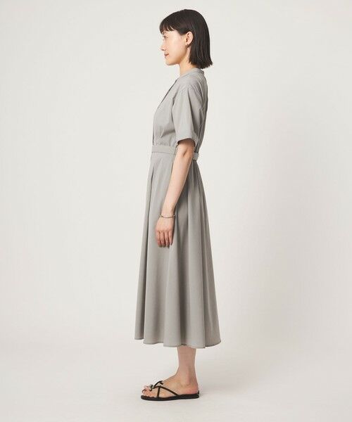 green label relaxing / グリーンレーベル リラクシング ロング・マキシ丈ワンピース | ベルト フレア ワンピース マシンウォッシャブル 吸水速乾 | 詳細5
