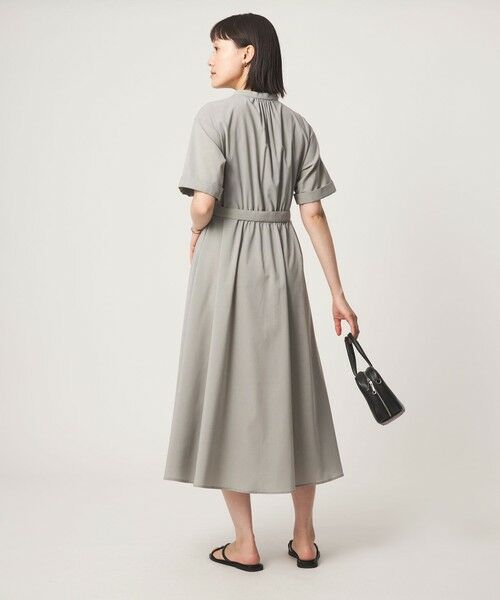 green label relaxing / グリーンレーベル リラクシング ロング・マキシ丈ワンピース | ベルト フレア ワンピース マシンウォッシャブル 吸水速乾 | 詳細3