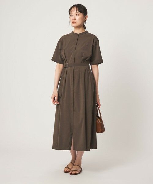 green label relaxing / グリーンレーベル リラクシング ロング・マキシ丈ワンピース | ベルト フレア ワンピース マシンウォッシャブル 吸水速乾 | 詳細7
