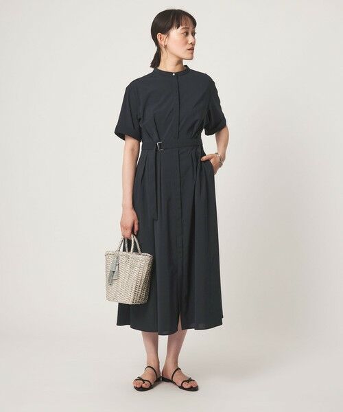 green label relaxing / グリーンレーベル リラクシング ロング・マキシ丈ワンピース | ベルト フレア ワンピース マシンウォッシャブル 吸水速乾 | 詳細27