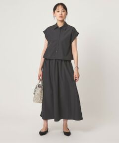 green label relaxing / グリーンレーベル リラクシング ロング・マキシ丈ワンピース | フレンチスリーブ ワンピース