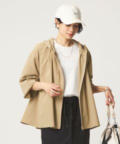green label relaxing / グリーンレーベル リラクシング シャツ・ブラウス | ［size SHORTあり］フード ギャザー シャツ  UVカット 通気性 吸水速乾