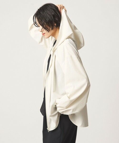 green label relaxing / グリーンレーベル リラクシング シャツ・ブラウス | ［size SHORTあり］フード ギャザー シャツ  UVカット 通気性 吸水速乾 | 詳細9