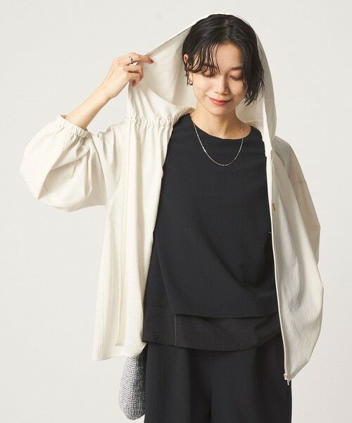 green label relaxing / グリーンレーベル リラクシング シャツ・ブラウス | ［size SHORTあり］フード ギャザー シャツ  UVカット 通気性 吸水速乾 | 詳細11