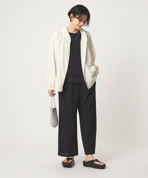 green label relaxing / グリーンレーベル リラクシング シャツ・ブラウス | ［size SHORTあり］フード ギャザー シャツ  UVカット 通気性 吸水速乾 | 詳細10