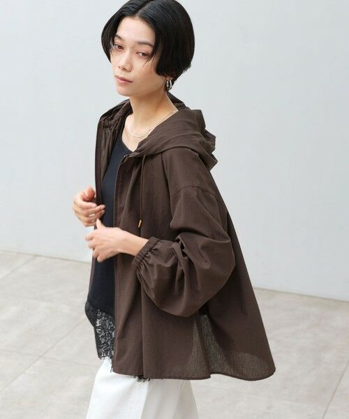 green label relaxing / グリーンレーベル リラクシング シャツ・ブラウス | ［size SHORTあり］フード ギャザー シャツ  UVカット 通気性 吸水速乾 | 詳細25