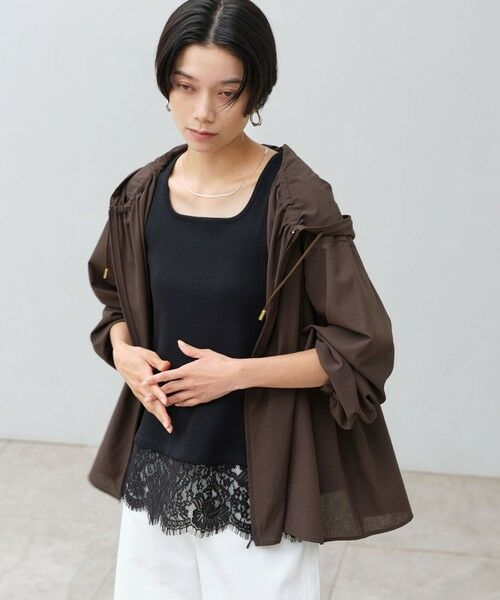 green label relaxing / グリーンレーベル リラクシング シャツ・ブラウス | ［size SHORTあり］フード ギャザー シャツ  UVカット 通気性 吸水速乾 | 詳細19