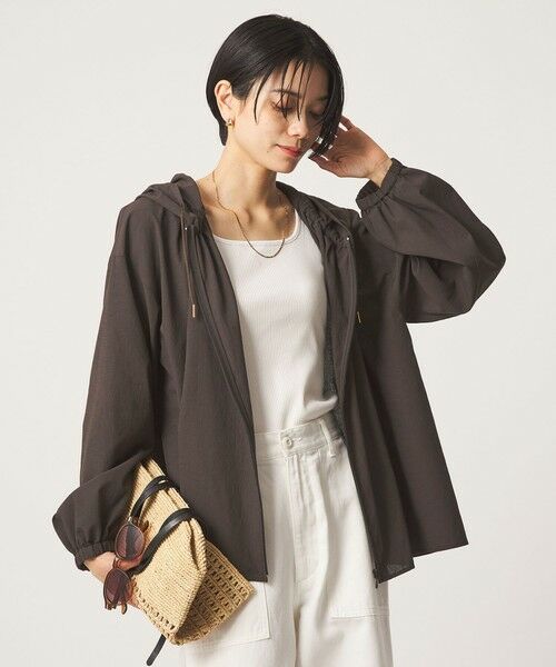 green label relaxing / グリーンレーベル リラクシング シャツ・ブラウス | ［size SHORTあり］フード ギャザー シャツ  UVカット 通気性 吸水速乾 | 詳細27