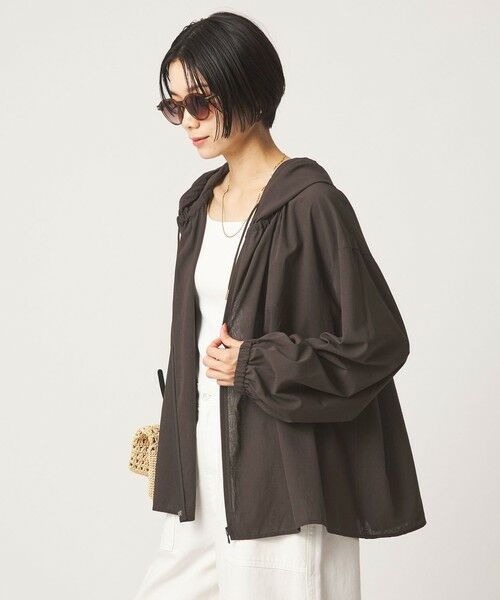 green label relaxing / グリーンレーベル リラクシング シャツ・ブラウス | ［size SHORTあり］フード ギャザー シャツ  UVカット 通気性 吸水速乾 | 詳細29