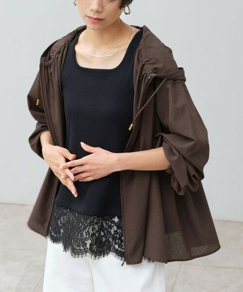 green label relaxing / グリーンレーベル リラクシング シャツ・ブラウス | ［size SHORTあり］フード ギャザー シャツ  UVカット 通気性 吸水速乾 | 詳細29