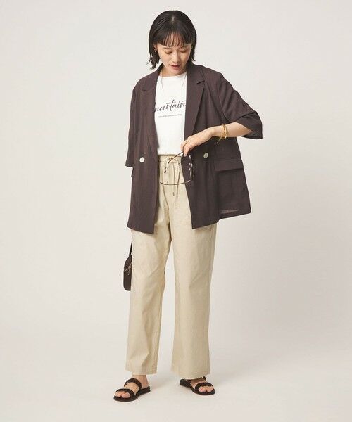 green label relaxing / グリーンレーベル リラクシング その他パンツ | ［size SHORT/TALLあり］オルマイ LI/MIX ベイカー パンツ 2 | 詳細5