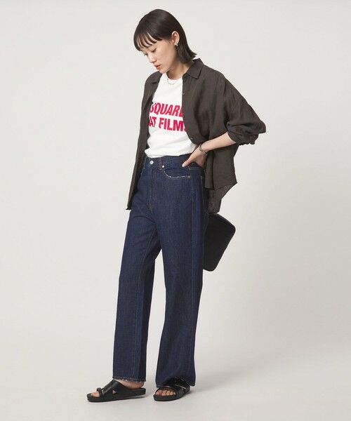 green label relaxing / グリーンレーベル リラクシング デニムパンツ | セミフレア デニム パンツ | 詳細28