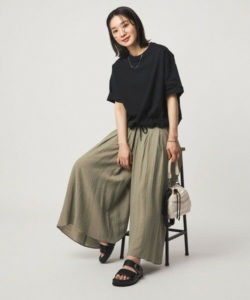 green label relaxing / グリーンレーベル リラクシング その他パンツ | 【WEB限定】＜at ease＞ボイル キュロット パンツ | 詳細14