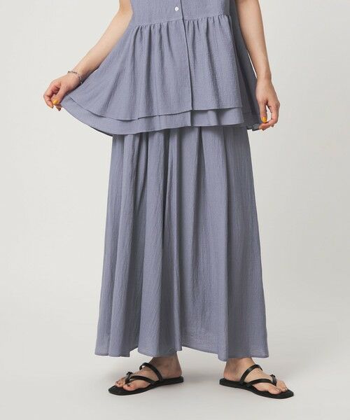 green label relaxing / グリーンレーベル リラクシング その他パンツ | 【WEB限定】＜at ease＞ボイル キュロット パンツ（COBALT）