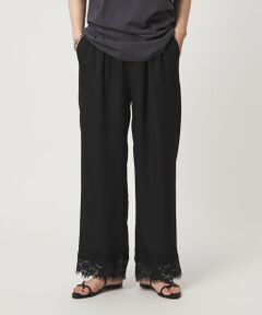 green label relaxing / グリーンレーベル リラクシング その他パンツ | 【WEB限定】＜at ease＞スソ レース パンツ