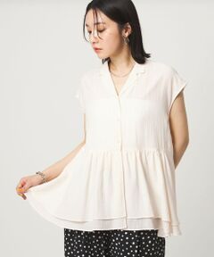 green label relaxing / グリーンレーベル リラクシング シャツ・ブラウス | 【WEB限定】＜at ease＞ペプラム ブラウス