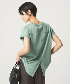 green label relaxing / グリーンレーベル リラクシング カットソー | バックスリット   プルオーバー カットソー 制菌