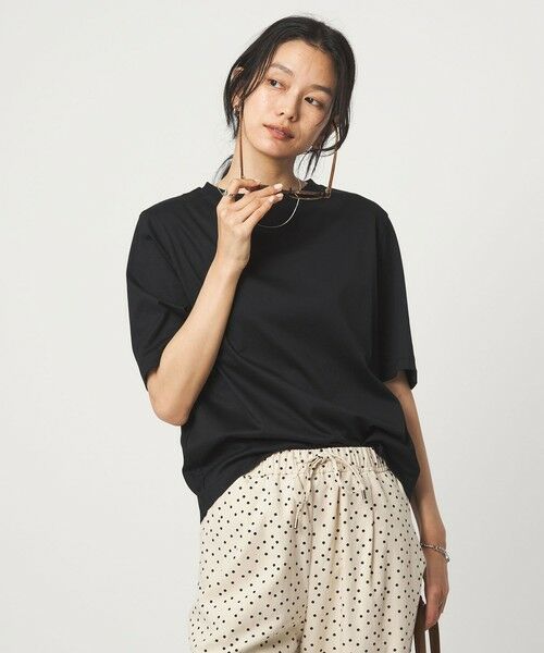 green label relaxing / グリーンレーベル リラクシング Tシャツ | ショートスリーブ Tシャツ 汗染み防止(BLACK)