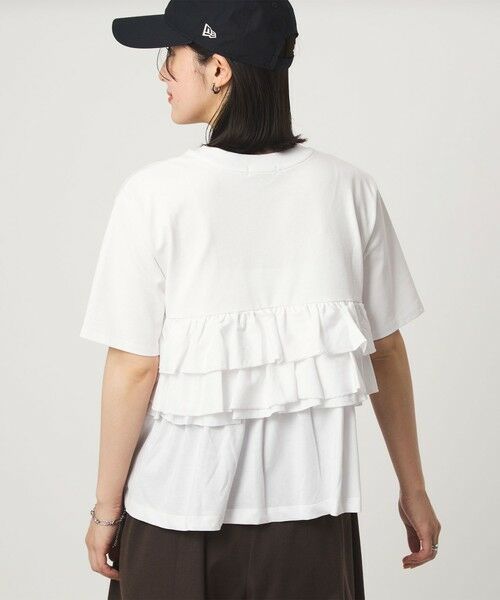 green label relaxing / グリーンレーベル リラクシング カットソー | 【WEB限定】＜at ease＞フロント フリル ショートスリーブ カットソー | 詳細2