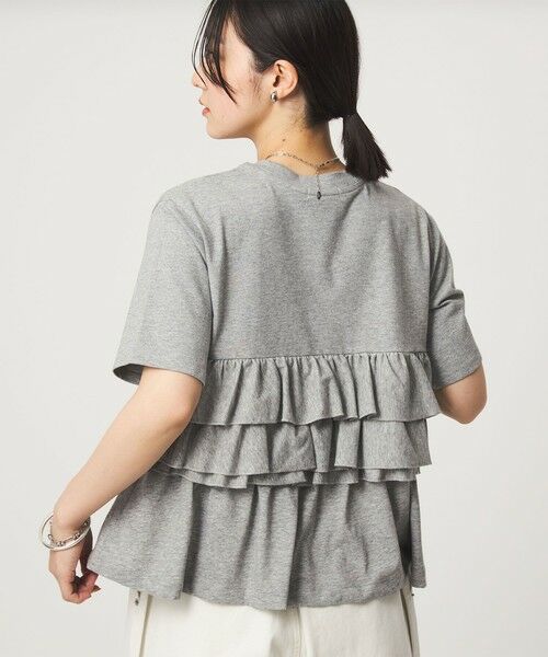 green label relaxing / グリーンレーベル リラクシング カットソー | 【WEB限定】＜at ease＞フロント フリル ショートスリーブ カットソー | 詳細13