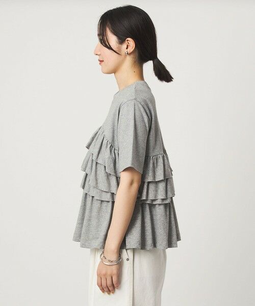 green label relaxing / グリーンレーベル リラクシング カットソー | 【WEB限定】＜at ease＞フロント フリル ショートスリーブ カットソー | 詳細19