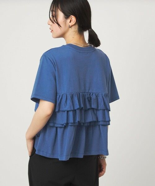 green label relaxing / グリーンレーベル リラクシング カットソー | 【WEB限定】＜at ease＞フロント フリル ショートスリーブ カットソー | 詳細26