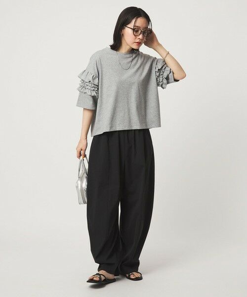 green label relaxing / グリーンレーベル リラクシング カットソー | 【WEB限定】＜at ease＞袖フリル  ショートスリーブ カットソー | 詳細15