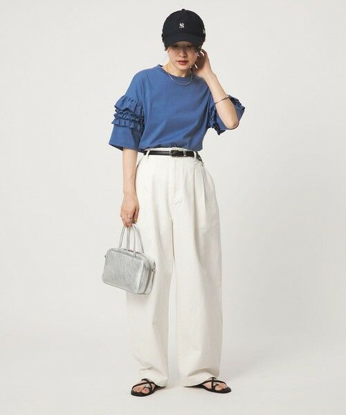 green label relaxing / グリーンレーベル リラクシング カットソー | 【WEB限定】＜at ease＞袖フリル  ショートスリーブ カットソー | 詳細19