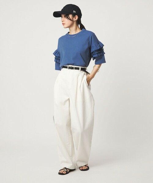 green label relaxing / グリーンレーベル リラクシング カットソー | 【WEB限定】＜at ease＞袖フリル  ショートスリーブ カットソー | 詳細20