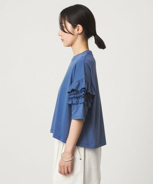 green label relaxing / グリーンレーベル リラクシング カットソー | 【WEB限定】＜at ease＞袖フリル  ショートスリーブ カットソー | 詳細23