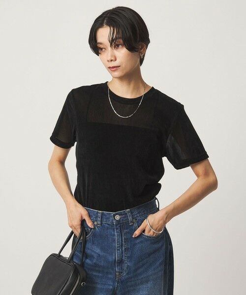green label relaxing / グリーンレーベル リラクシング Tシャツ | シアーフロッキー Tシャツ（BLACK）