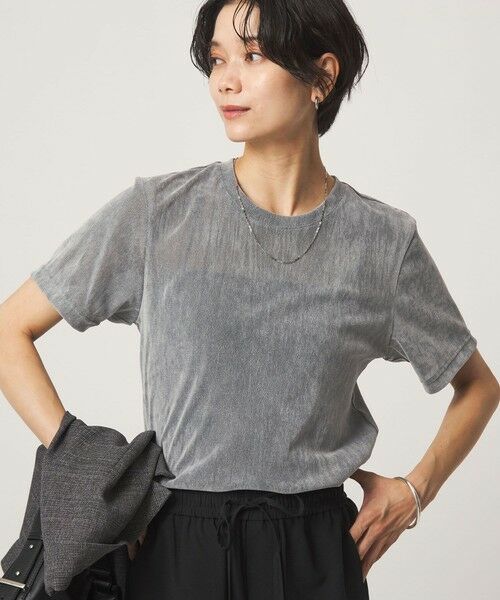 green label relaxing / グリーンレーベル リラクシング Tシャツ | シアーフロッキー Tシャツ（MD.GRAY）