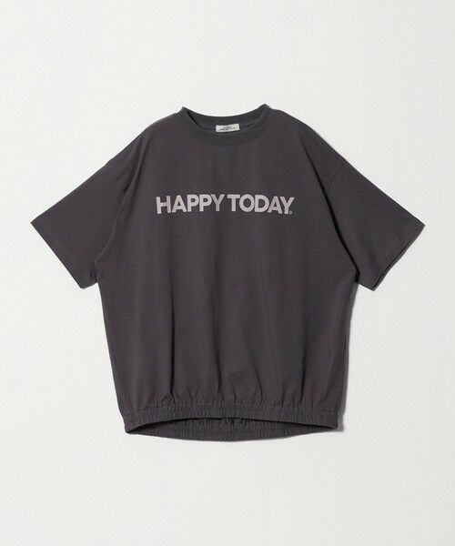 green label relaxing / グリーンレーベル リラクシング カットソー | ヘムギャザー ロゴ Tシャツ | 詳細19