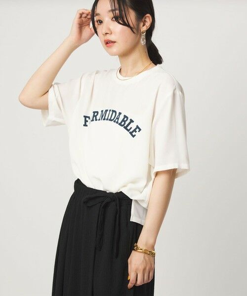 green label relaxing / グリーンレーベル リラクシング カットソー | 【WEB限定】＜at ease＞ジョーゼット プリント カットソー  吸水速乾 | 詳細2
