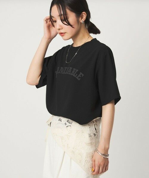 green label relaxing / グリーンレーベル リラクシング カットソー | 【WEB限定】＜at ease＞ジョーゼット プリント カットソー  吸水速乾 | 詳細10