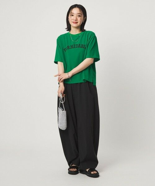 green label relaxing / グリーンレーベル リラクシング カットソー | 【WEB限定】＜at ease＞ジョーゼット プリント カットソー  吸水速乾 | 詳細23