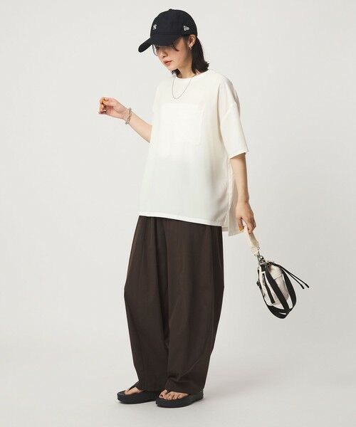 green label relaxing / グリーンレーベル リラクシング カットソー | 【WEB限定】＜at ease＞ジョーゼット カットソー 吸水速乾 | 詳細4