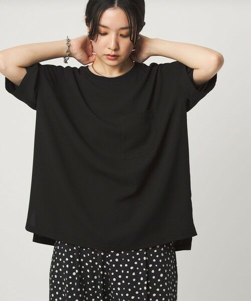 green label relaxing / グリーンレーベル リラクシング カットソー | 【WEB限定】＜at ease＞ジョーゼット カットソー 吸水速乾 | 詳細5