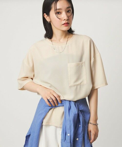 green label relaxing / グリーンレーベル リラクシング カットソー | 【WEB限定】＜at ease＞ジョーゼット カットソー 吸水速乾 | 詳細18
