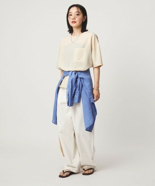green label relaxing / グリーンレーベル リラクシング カットソー | 【WEB限定】＜at ease＞ジョーゼット カットソー 吸水速乾 | 詳細20
