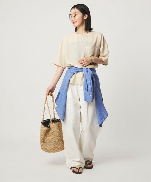 green label relaxing / グリーンレーベル リラクシング カットソー | 【WEB限定】＜at ease＞ジョーゼット カットソー 吸水速乾 | 詳細21