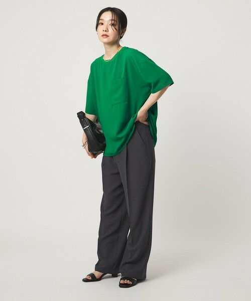 green label relaxing / グリーンレーベル リラクシング カットソー | 【WEB限定】＜at ease＞ジョーゼット カットソー 吸水速乾 | 詳細28