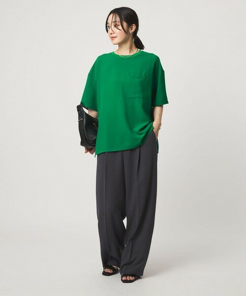 green label relaxing / グリーンレーベル リラクシング カットソー | 【WEB限定】＜at ease＞ジョーゼット カットソー 吸水速乾 | 詳細29