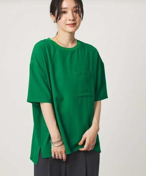 green label relaxing / グリーンレーベル リラクシング カットソー | 【WEB限定】＜at ease＞ジョーゼット カットソー 吸水速乾 | 詳細24
