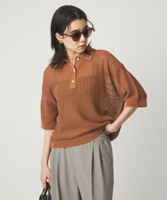 green label relaxing / グリーンレーベル リラクシング ニット・セーター | メッシュ ポロニット ウォッシャブル