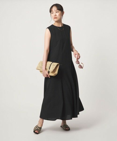 green label relaxing / グリーンレーベル リラクシング ロング・マキシ丈ワンピース | ［size SHORT/TALLあり］ドライクロス ワンピース マシンウォッシャブル 通気性 | 詳細1